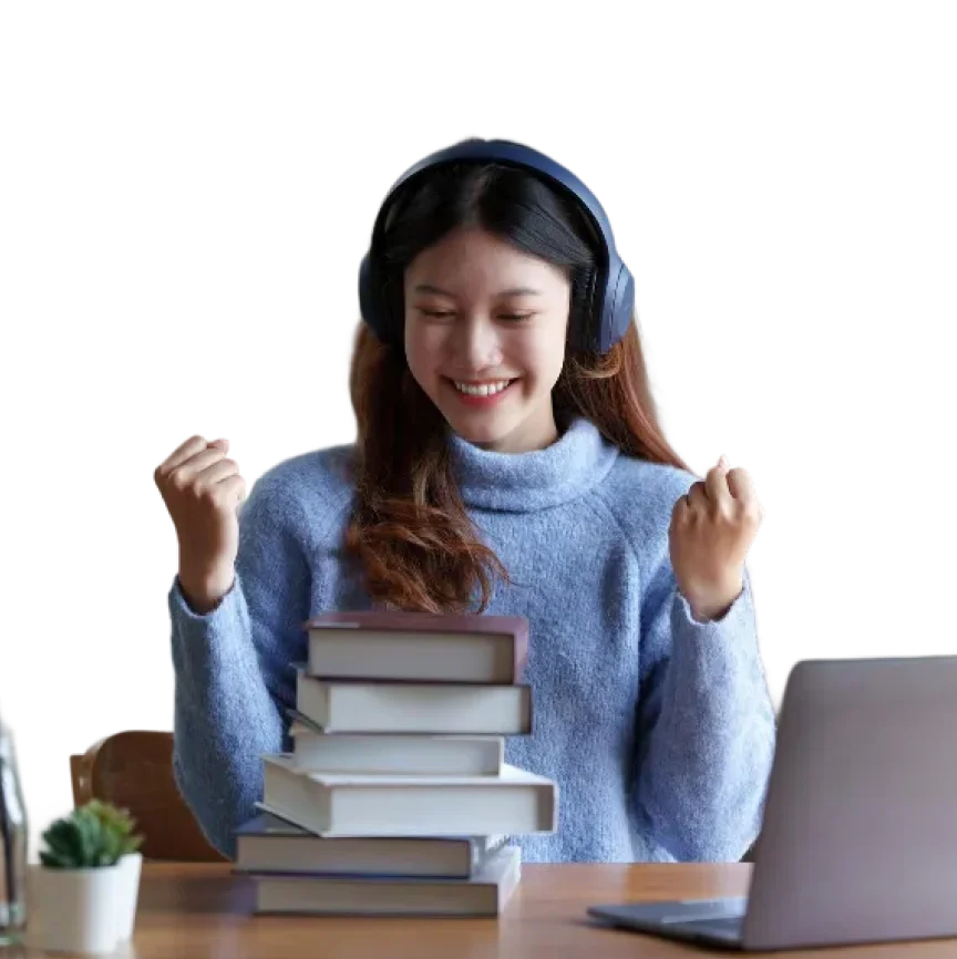 Apprenante suivant une formation INFPF en ligne